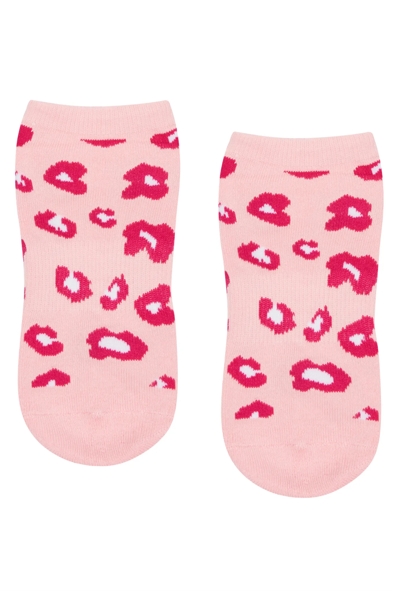 Classic Low Rise Grip Socks - Pink Cheetah