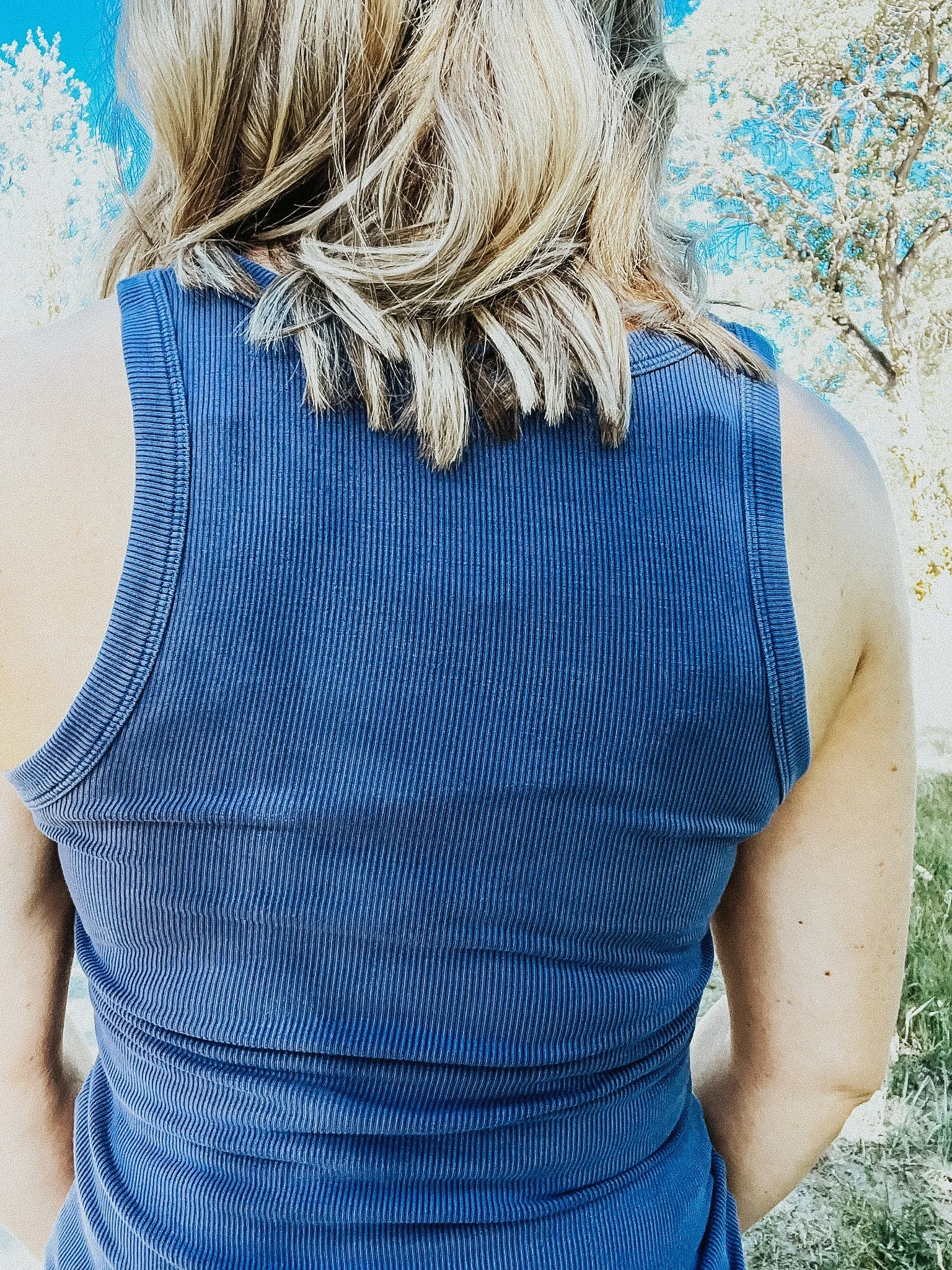 Classic Ribbed U-Neck Tank