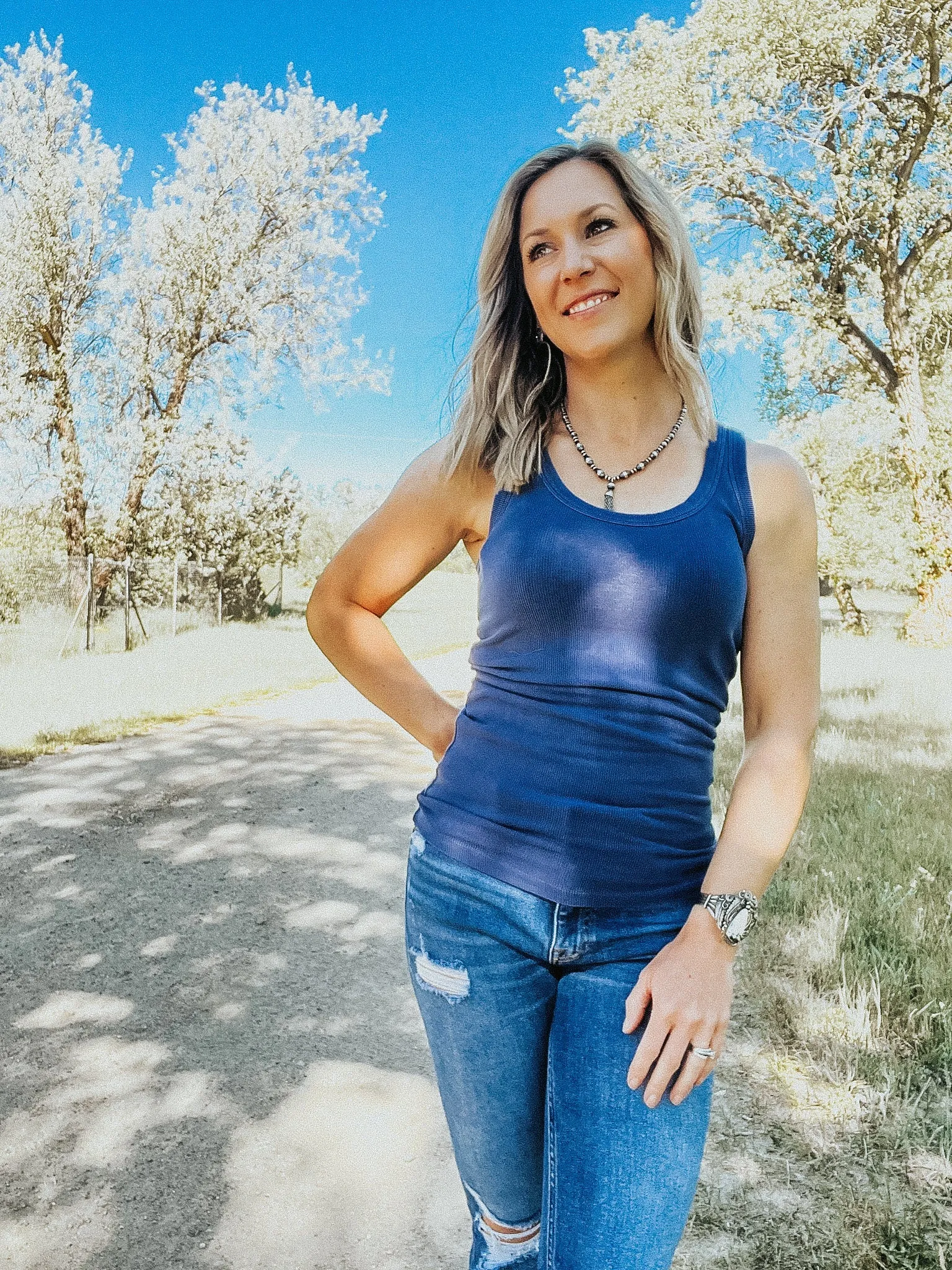 Classic Ribbed U-Neck Tank
