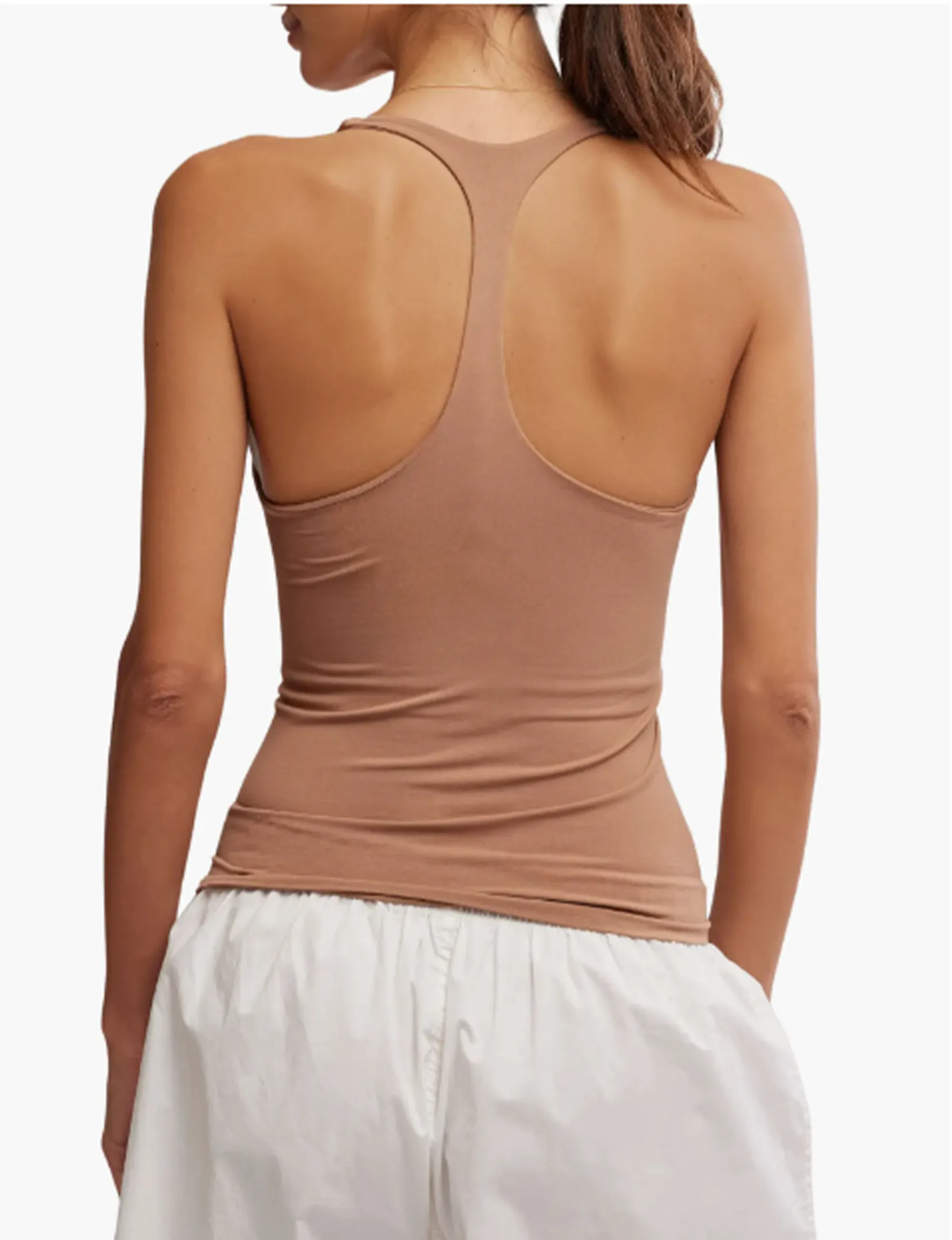 Clean Lines Racerback Cami, Chocolate Malt