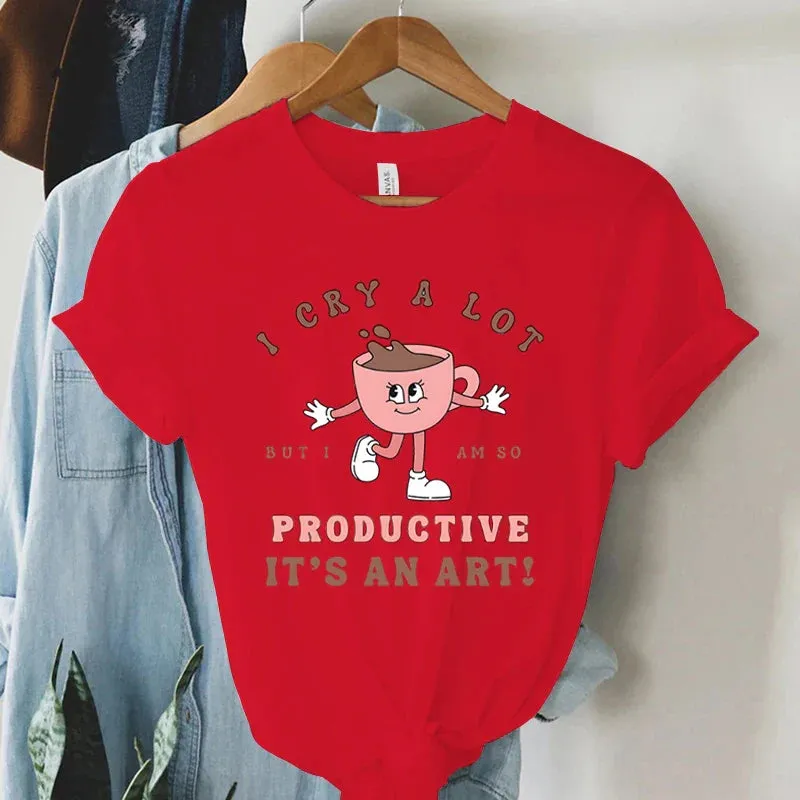 Coffee Graphic T-shirt Short Sleeve