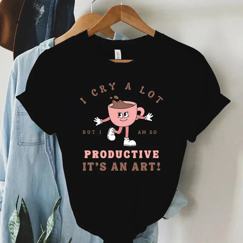 Coffee Graphic T-shirt Short Sleeve