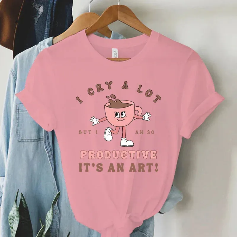 Coffee Graphic T-shirt Short Sleeve