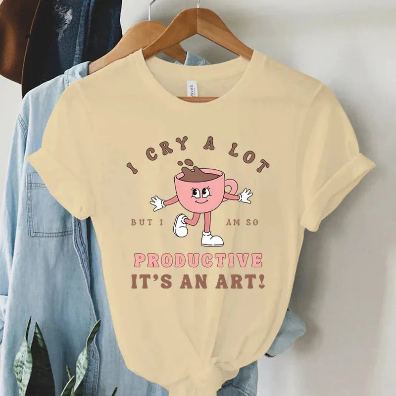 Coffee Graphic T-shirt Short Sleeve