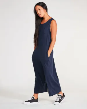 Cotton Tiered Tank Jumpsuit