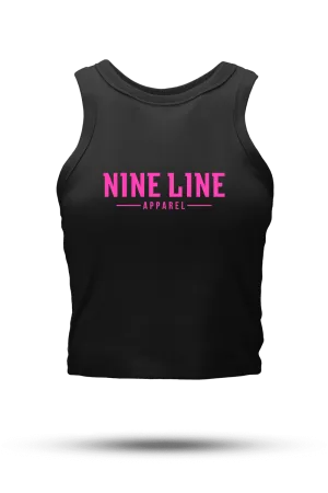 Crop Tank - NLA Basic Pink Logo