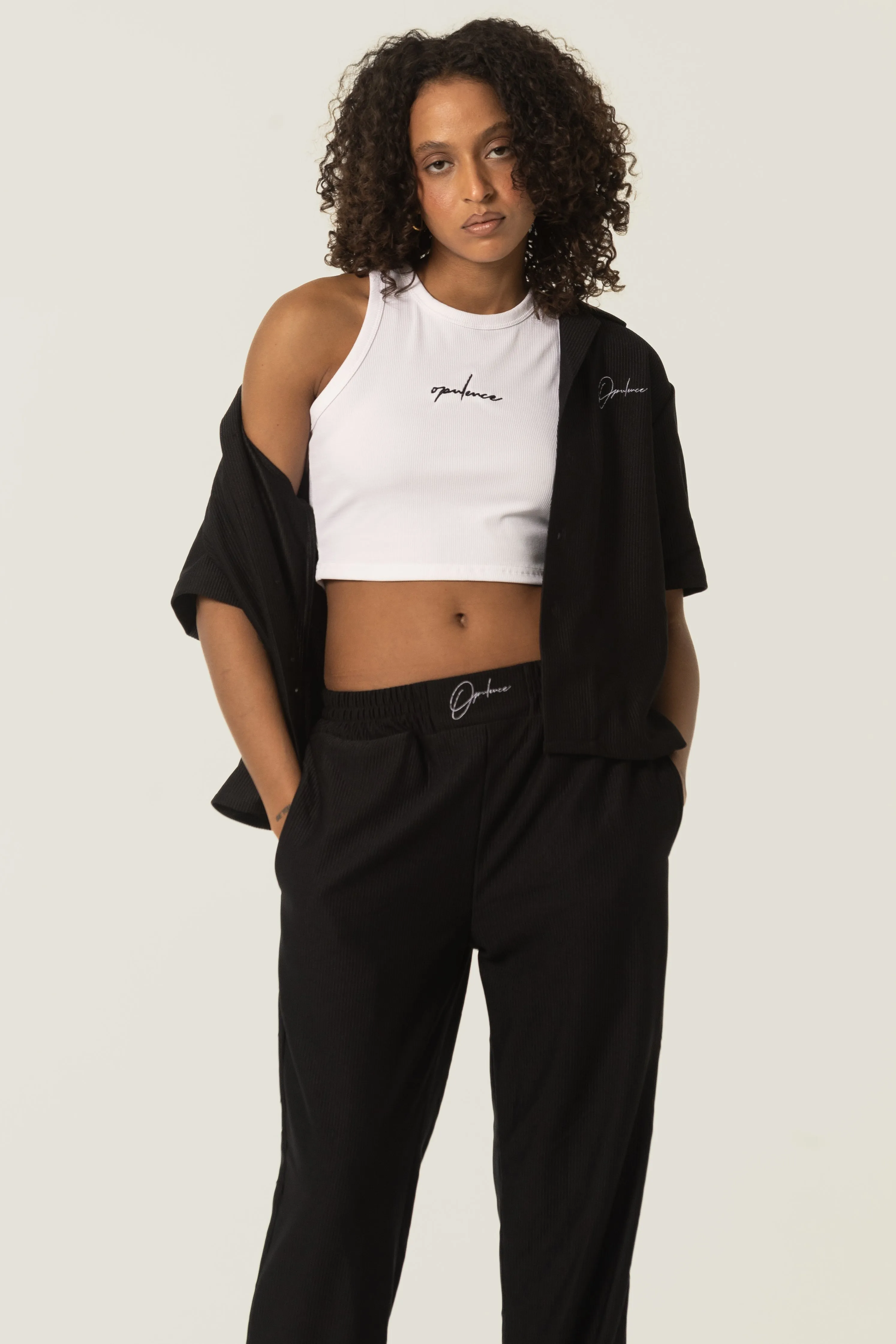 Cropped Ribbed Tank