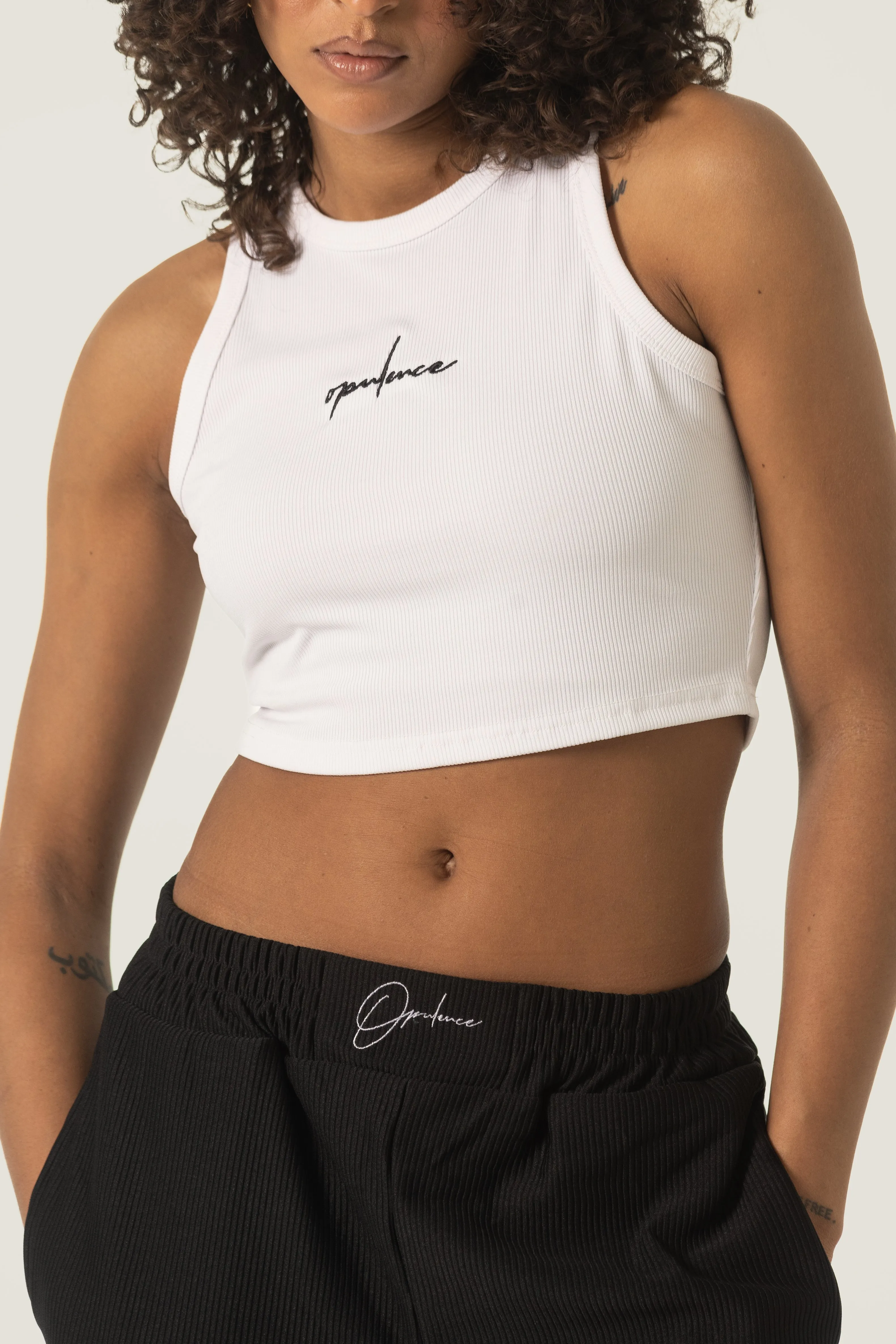 Cropped Ribbed Tank