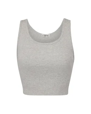 Cropped Scoop Neck Tank