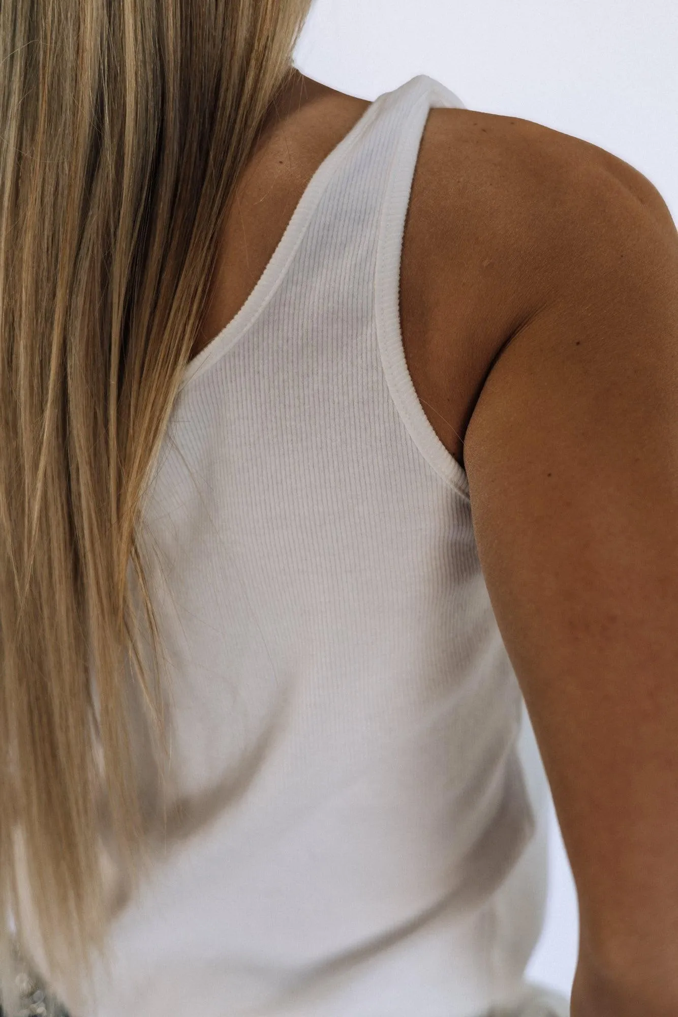 Dailee White Tank Top