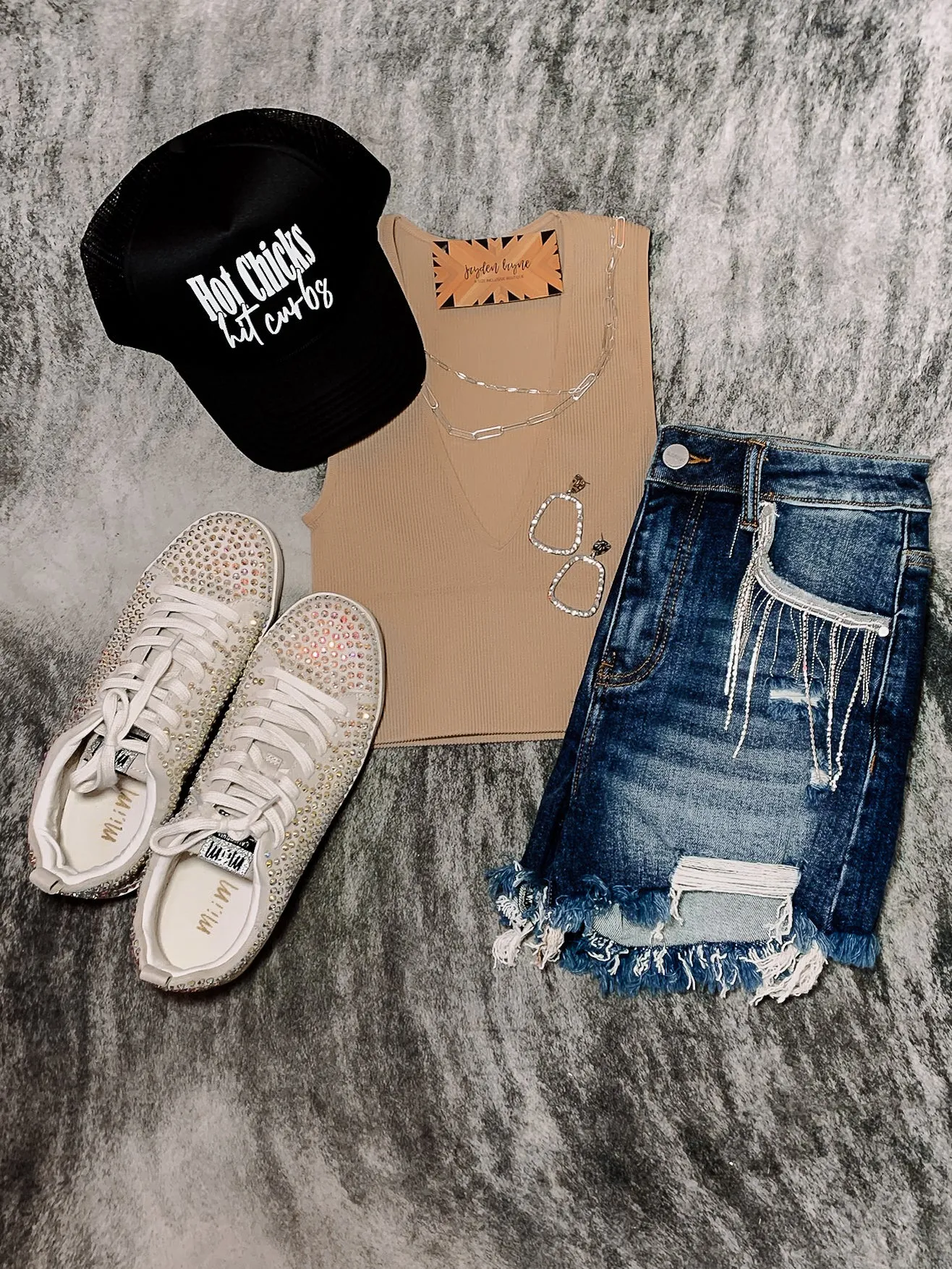 Dark Nude Deep V Ribbed Crop Tank