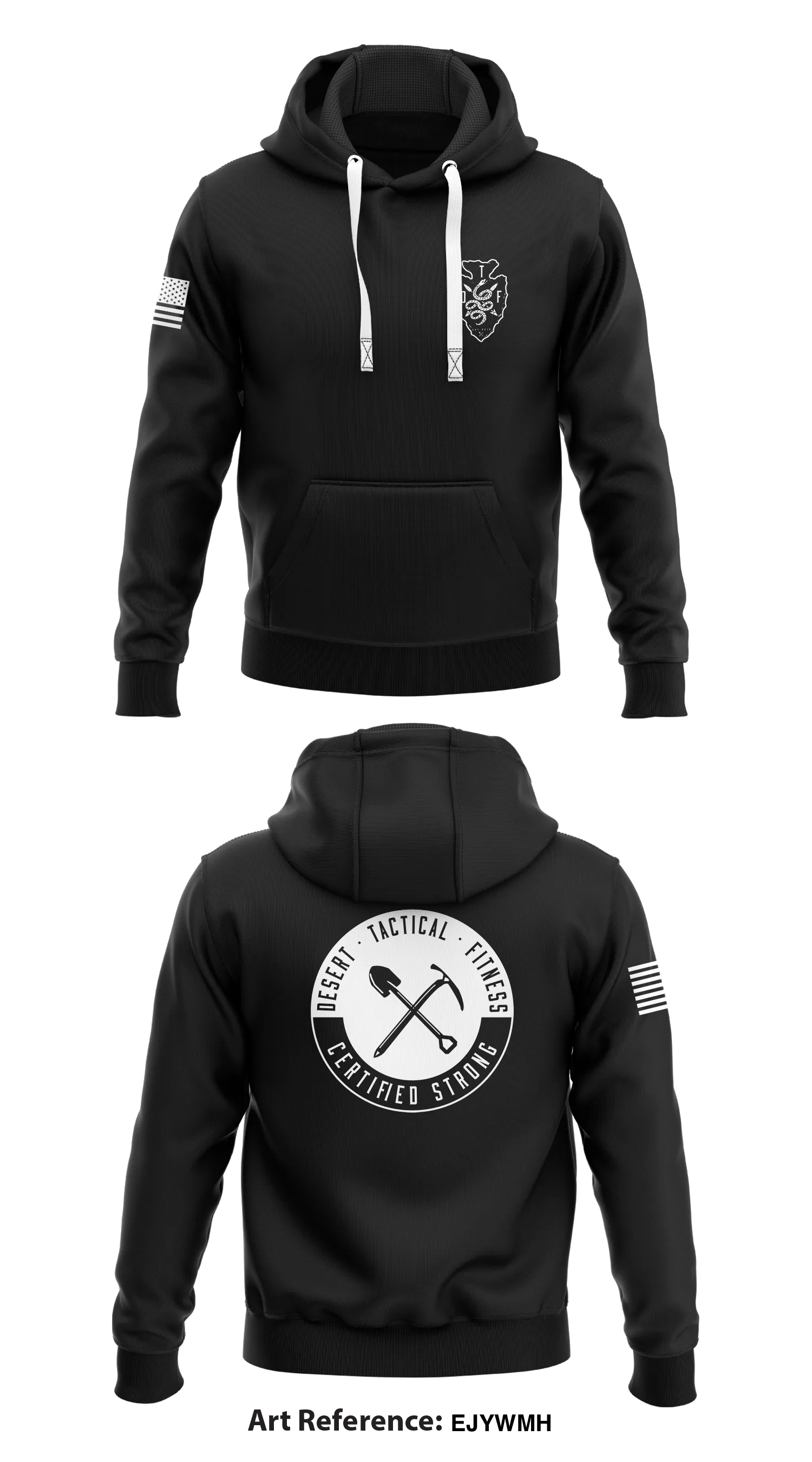 Desert Tactical Fitness Store 1  Core Men's Hooded Performance Sweatshirt - ejYWMh