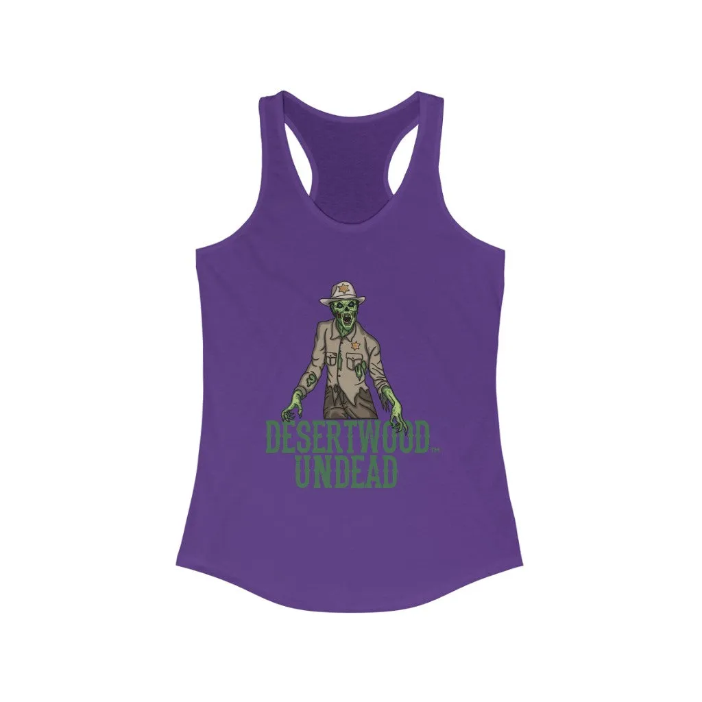 Desertwood Undead "New Sheriff In Town" Racerback Tank (Sizes run smaller than usual)