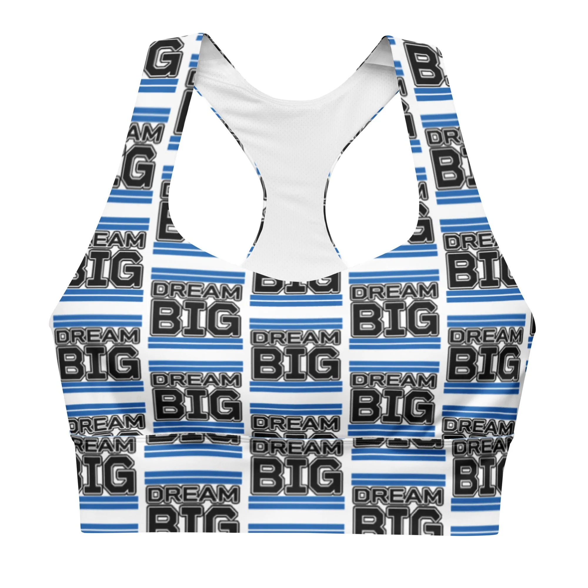 Dream Big Classic Sports Bra (blue)