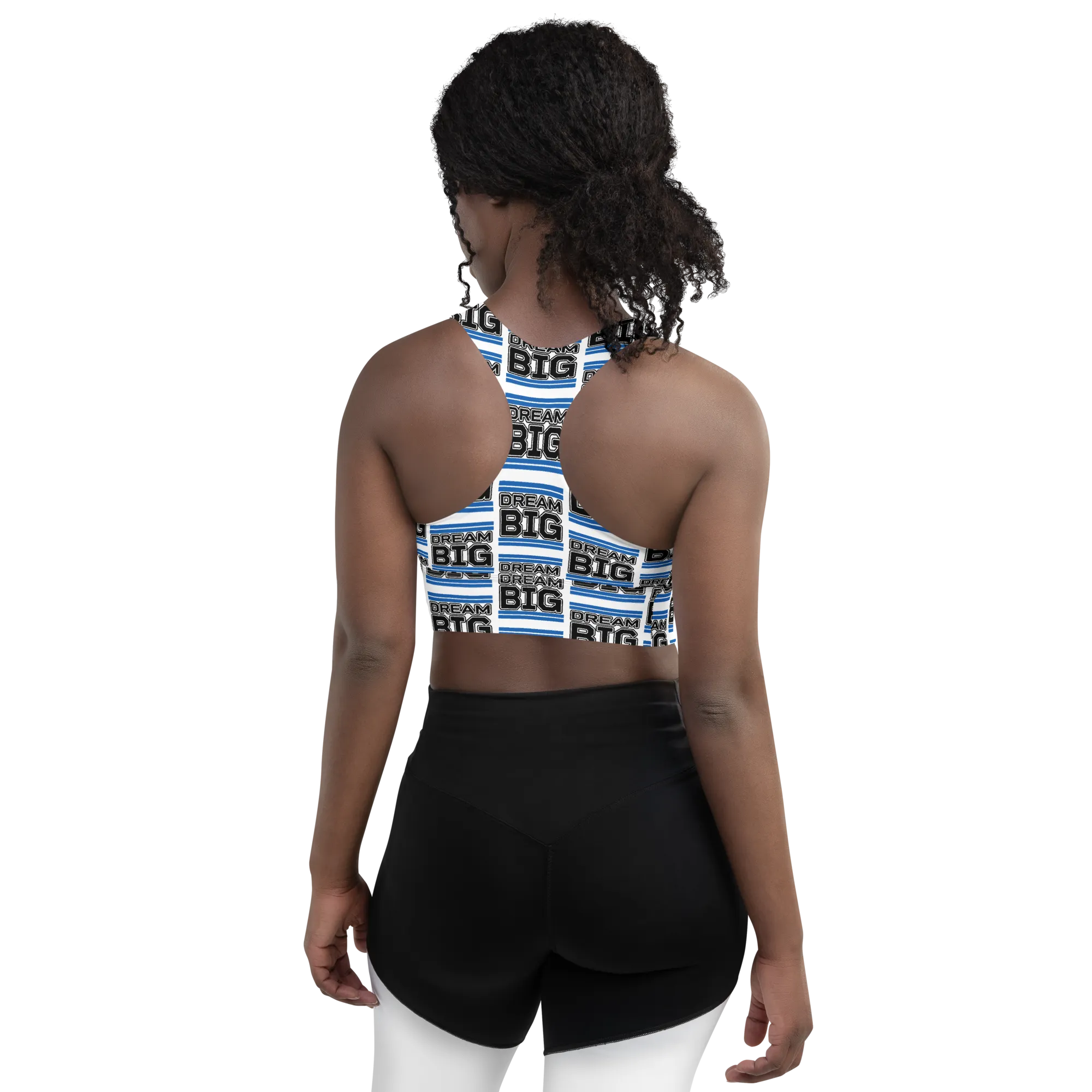 Dream Big Classic Sports Bra (blue)