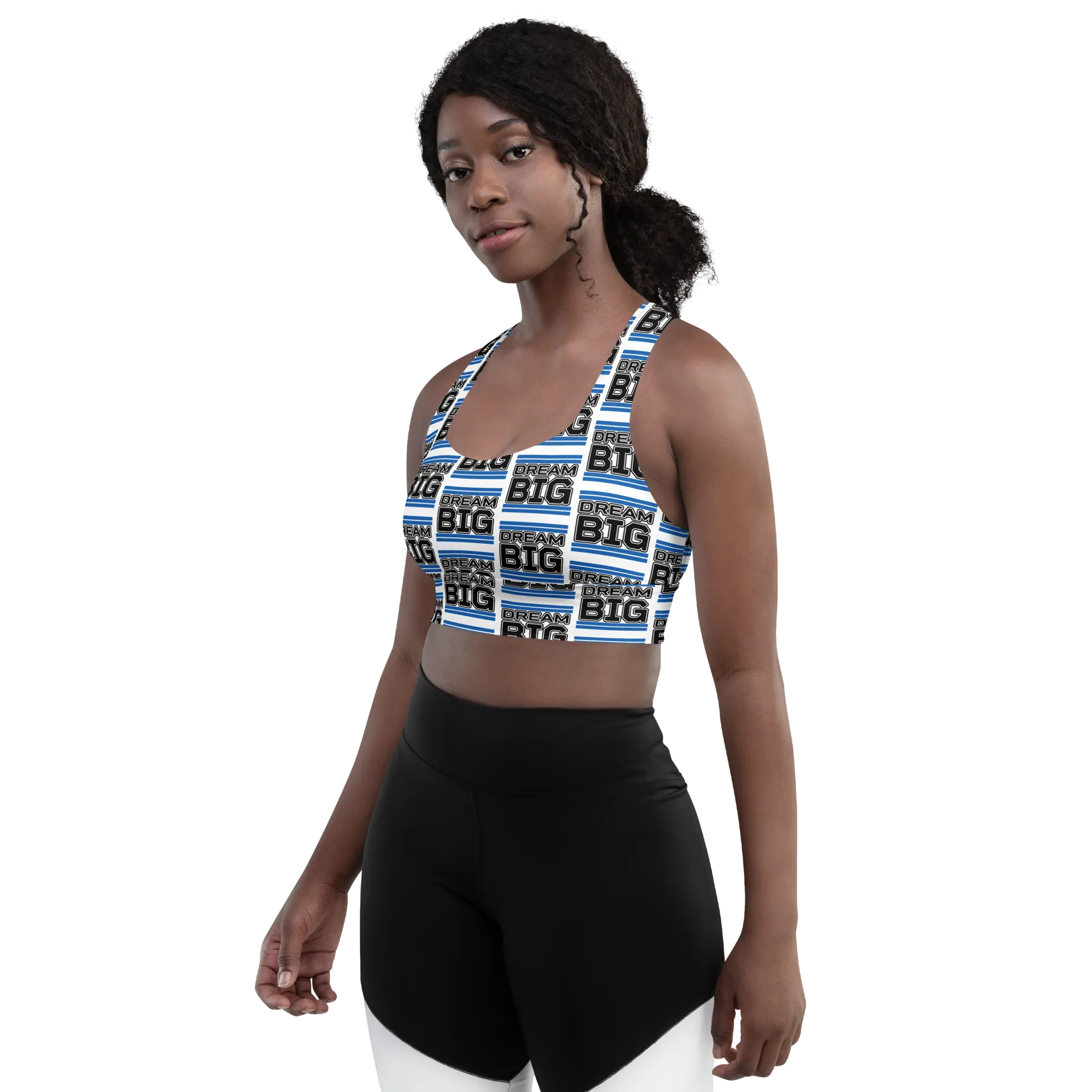 Dream Big Classic Sports Bra (blue)