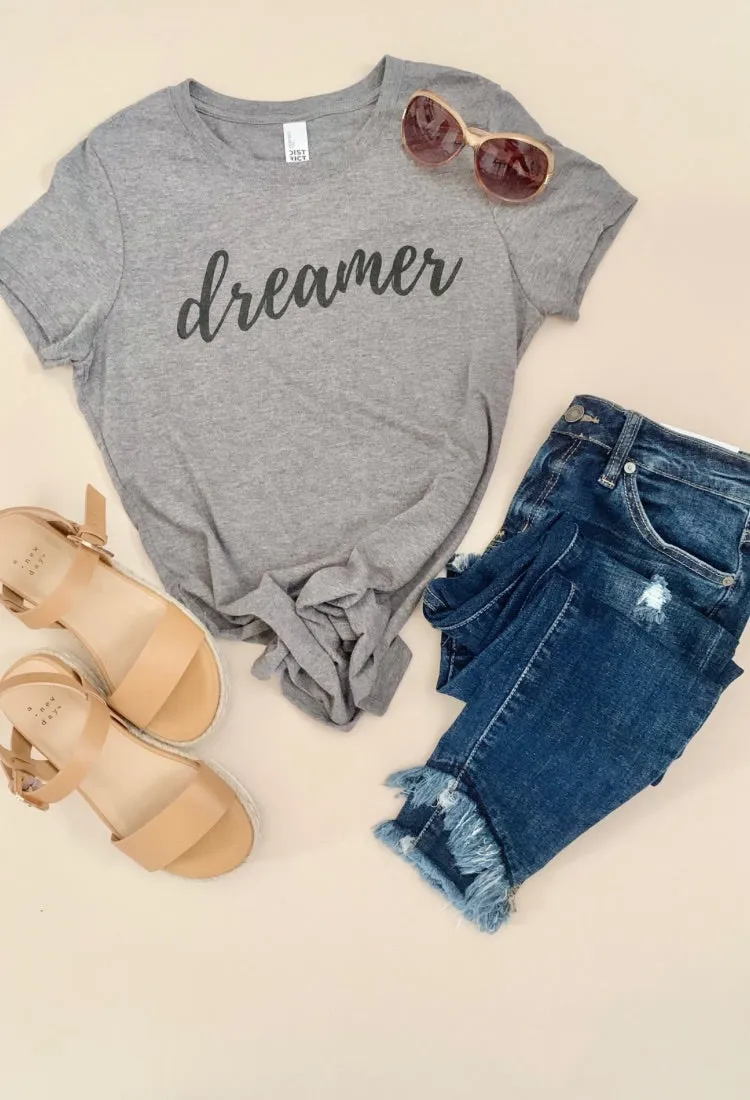 Dreamer Tee in Grey