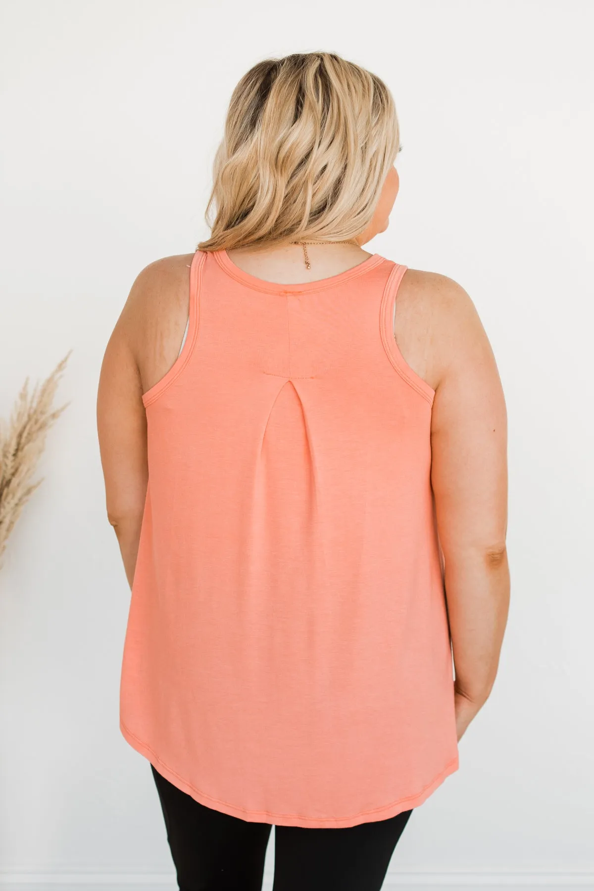 Electric Feelings Tank Top- Coral