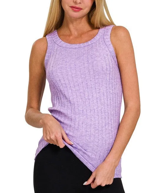 FEELS SO RIGHT RIBBED TANK TOP - 5 COLORS