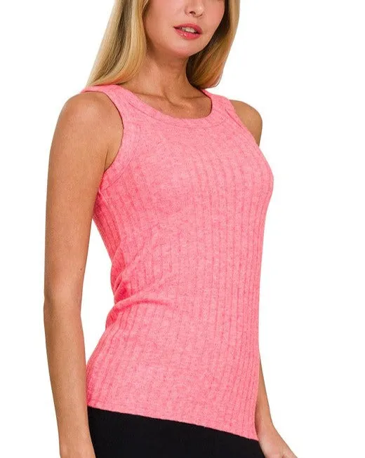 FEELS SO RIGHT RIBBED TANK TOP - 5 COLORS