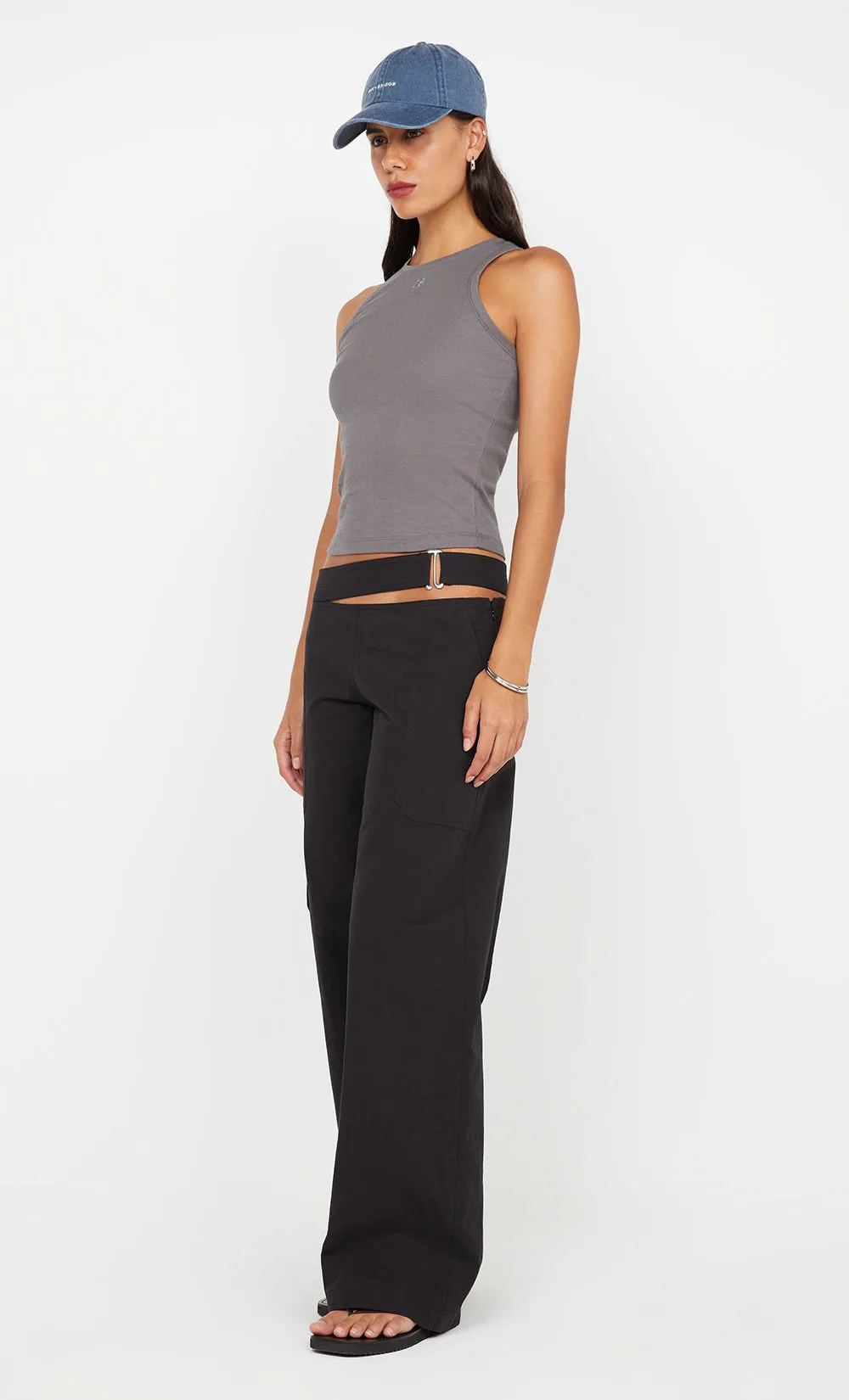 FELIX RACER TANK B B LOGO - CHARCOAL