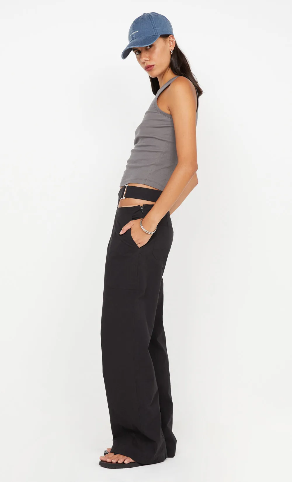 FELIX RACER TANK B B LOGO - CHARCOAL