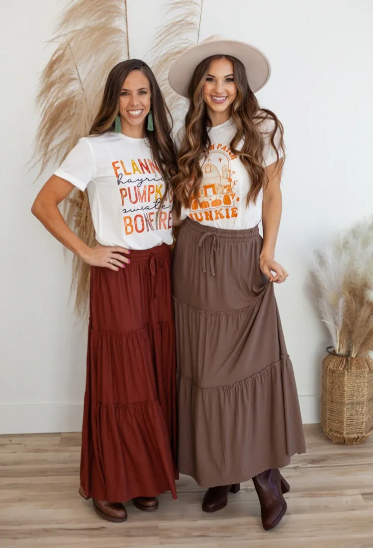 Flannels, Pumpkins & Bonfires Graphic Tee