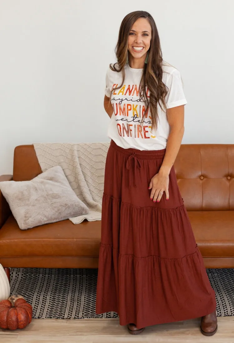 Flannels, Pumpkins & Bonfires Graphic Tee