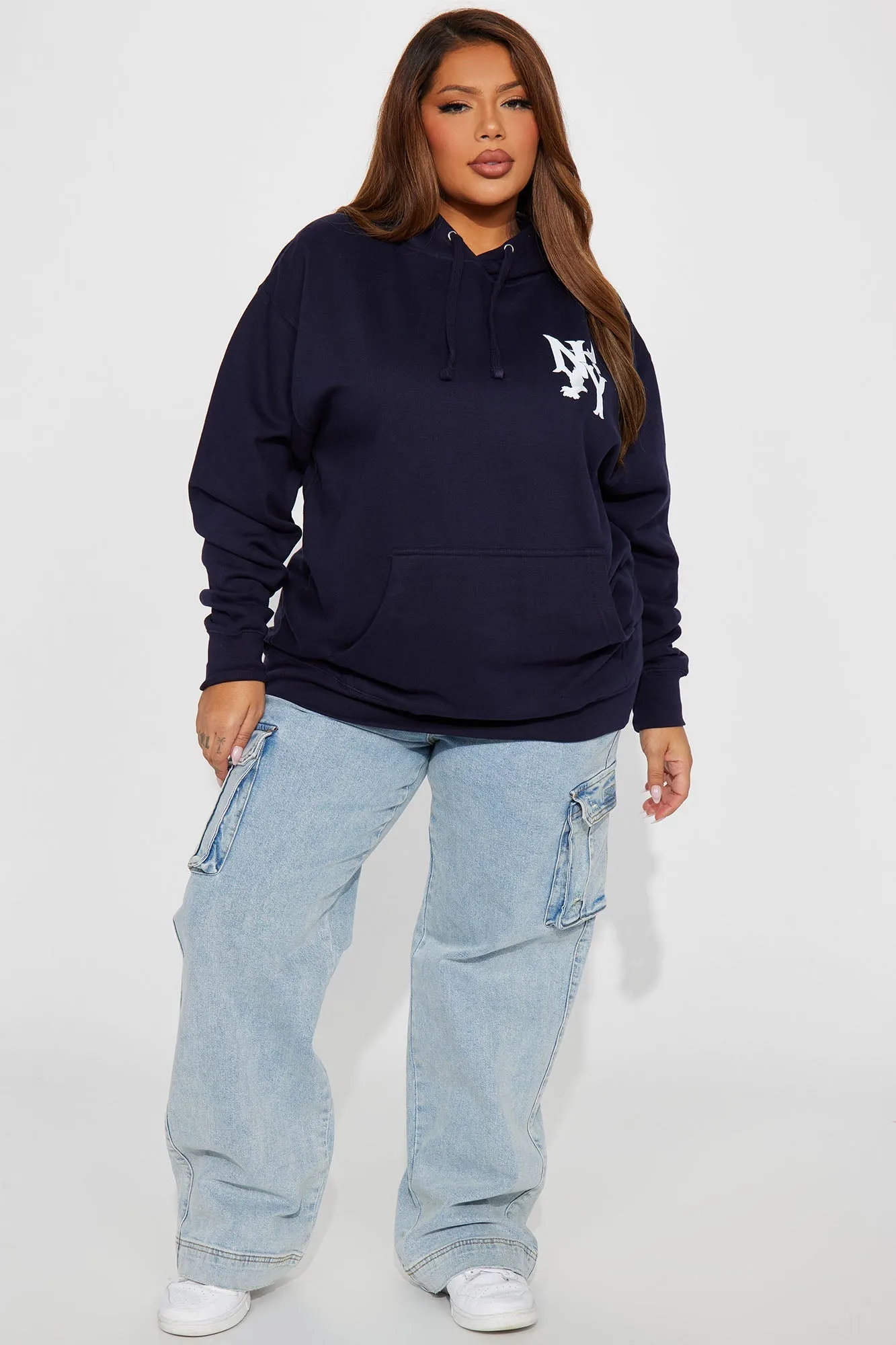 Flyest In The East Graphic Hoodie - Navy