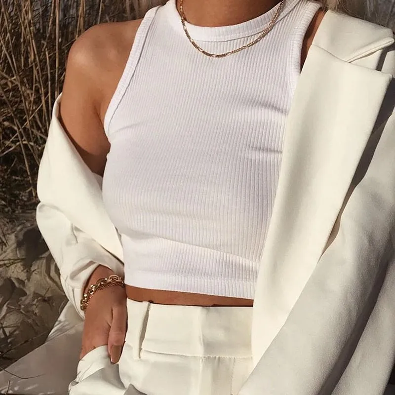 Gen Crop Top - White