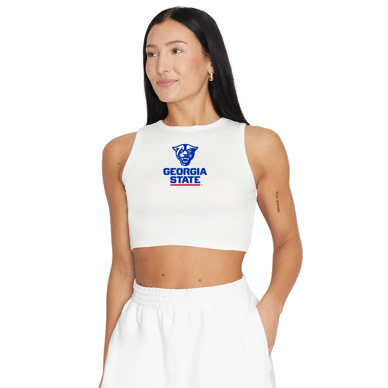 Georgia State Touchdown Ribbed Tank