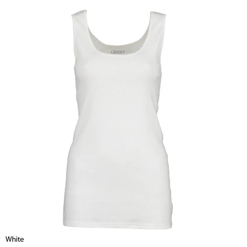 Gildan Women’s Ribbed Cotton Tank Top (3-Pack)