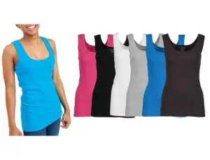 Gildan Women’s Ribbed Cotton Tank Top (3-Pack)