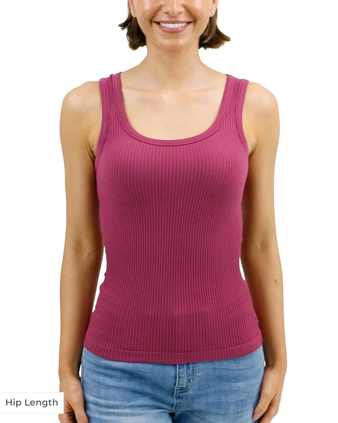 Grace and Lace Brami Tank in Berry