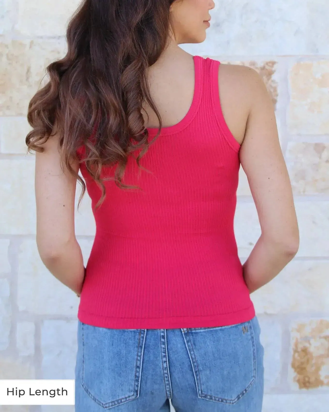 Grace and Lace Brami Tank in Watermelon