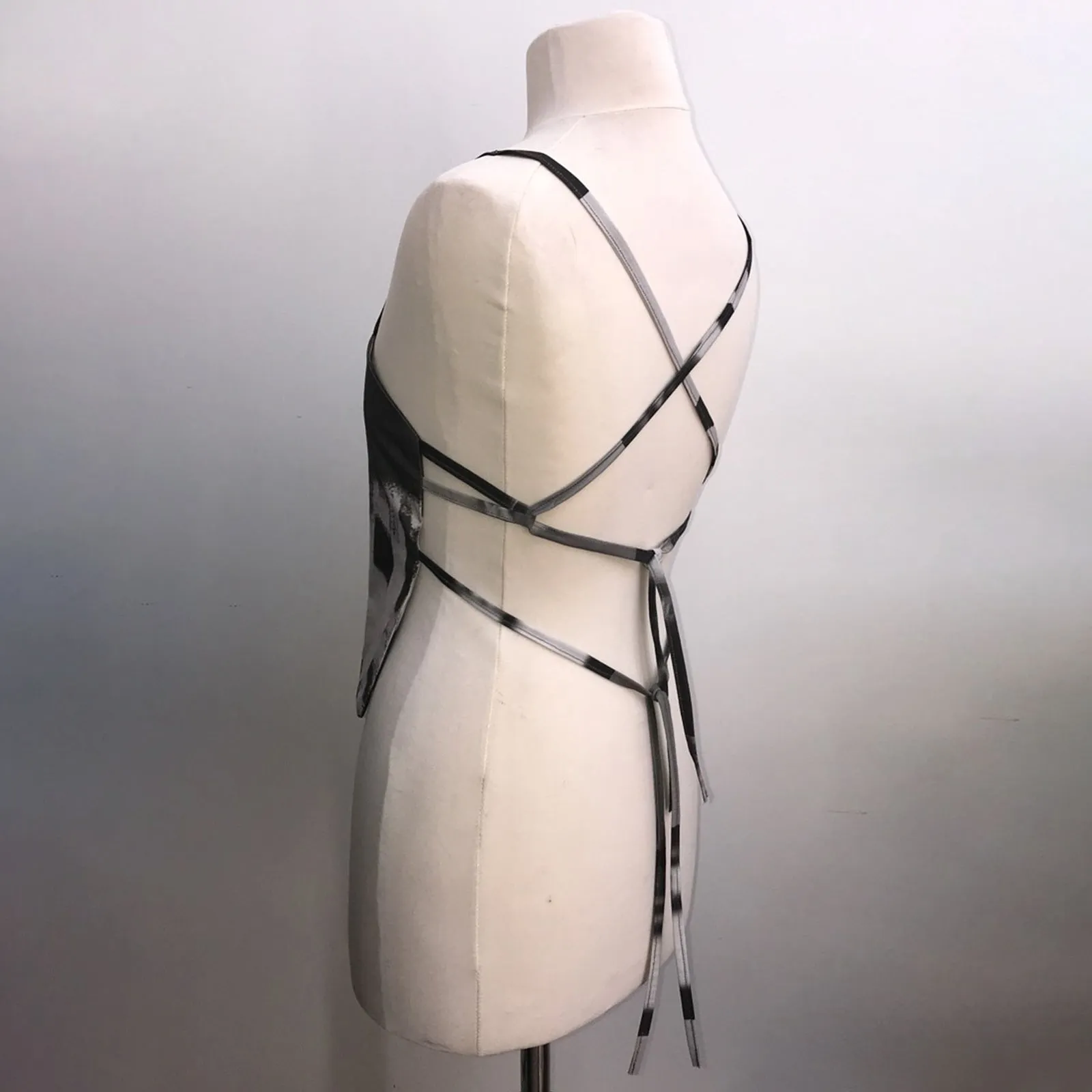 Graphic Backless Strappy Top