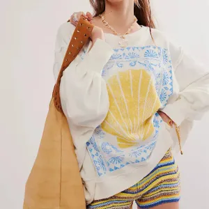 Graphic Long Sleeve  Crewneck Shirt