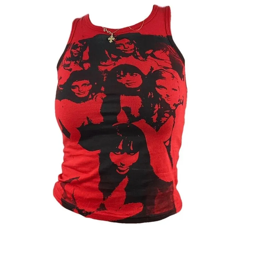 Graphic Tank Tops Y2K