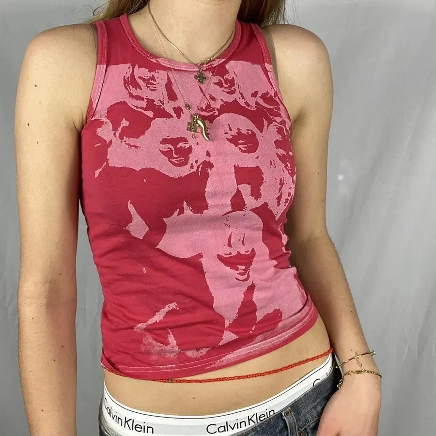 Graphic Tank Tops Y2K