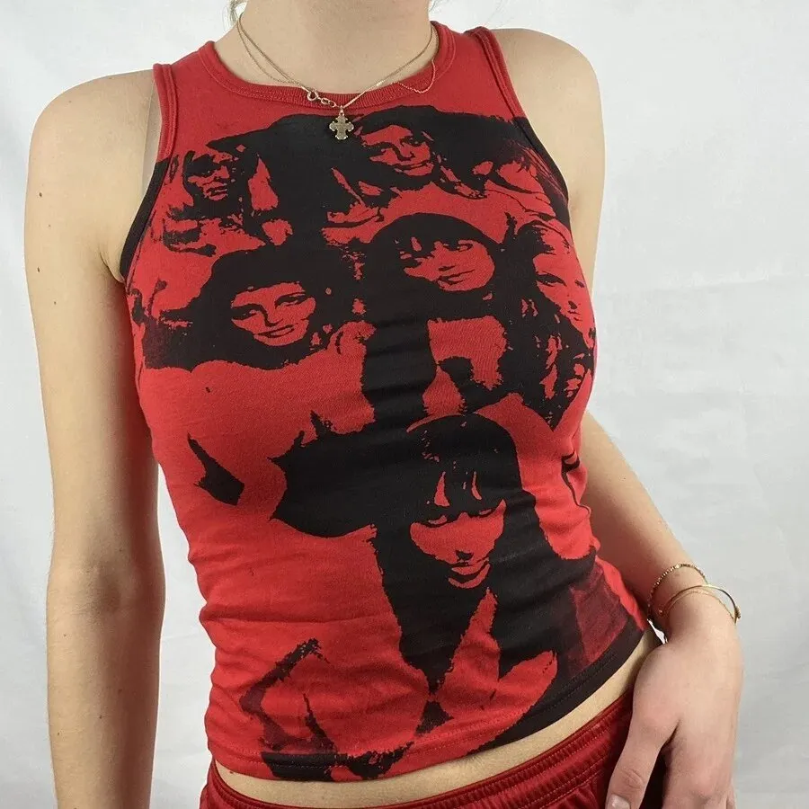 Graphic Tank Tops Y2K