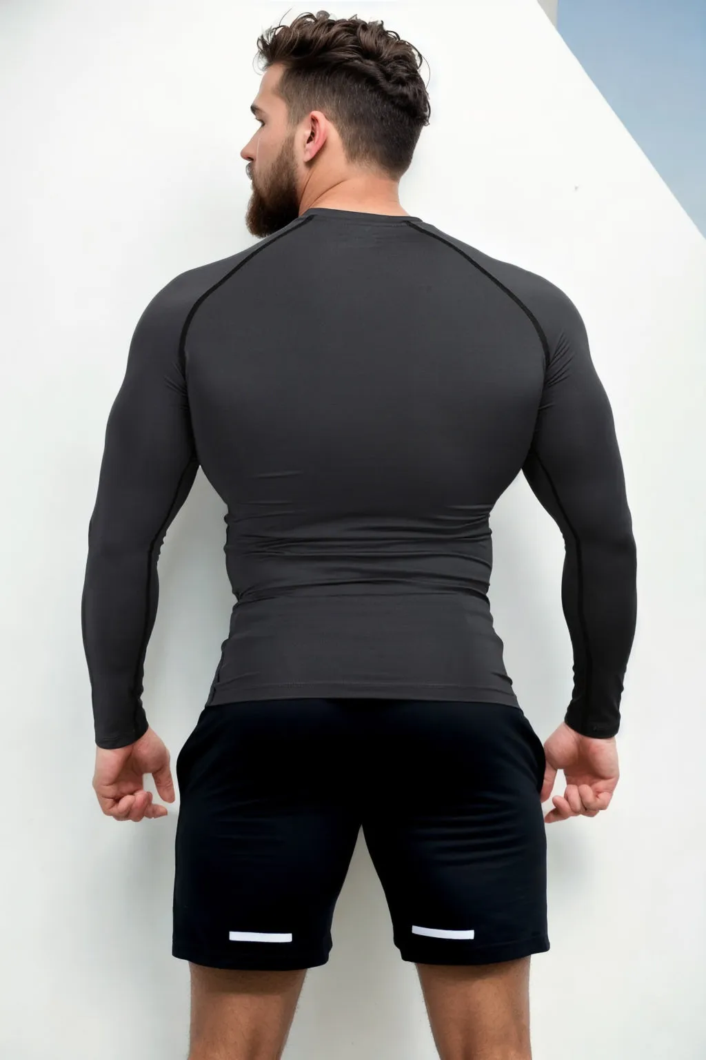Grey Compression T-shirt Full Sleeves