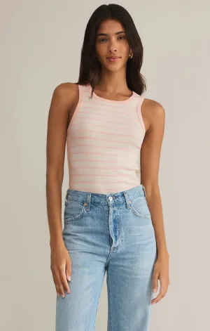 Hadley Striped Tank-Pink Salt
