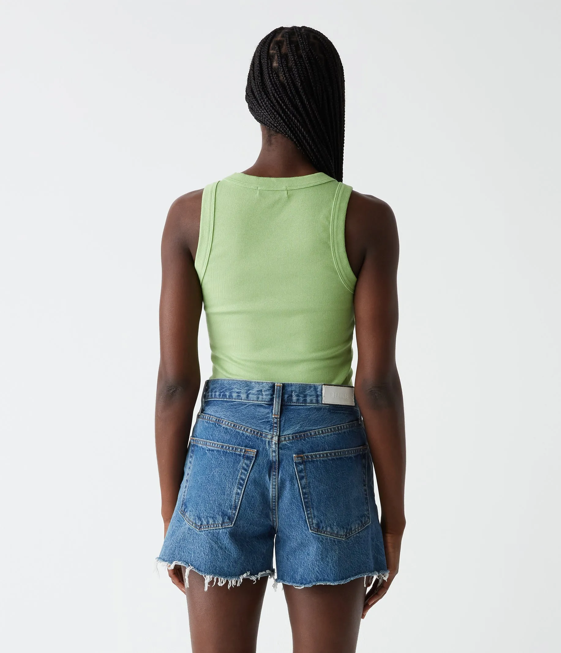 Halley Ribbed Tank with Ruching