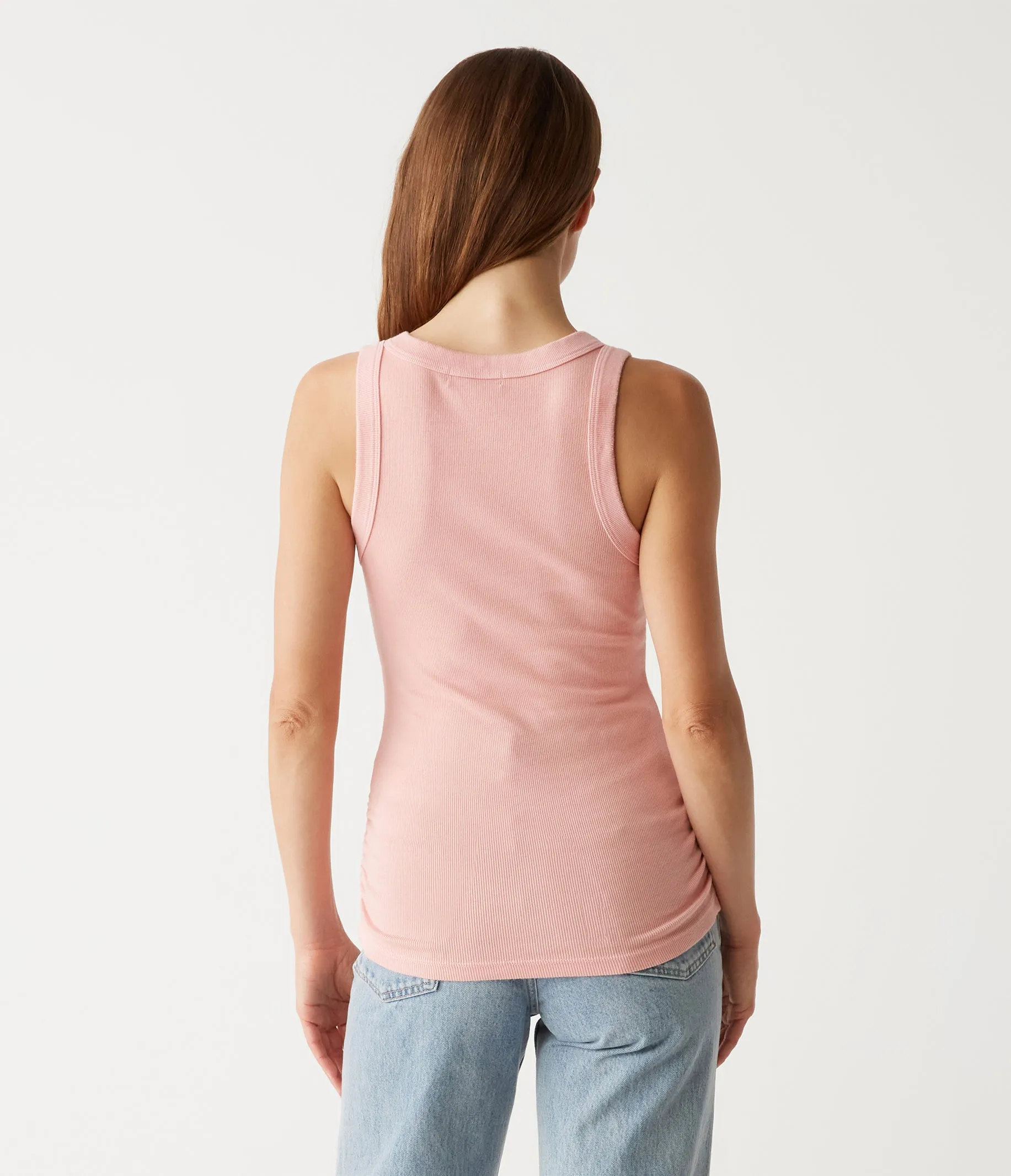 Halley Ribbed Tank with Ruching