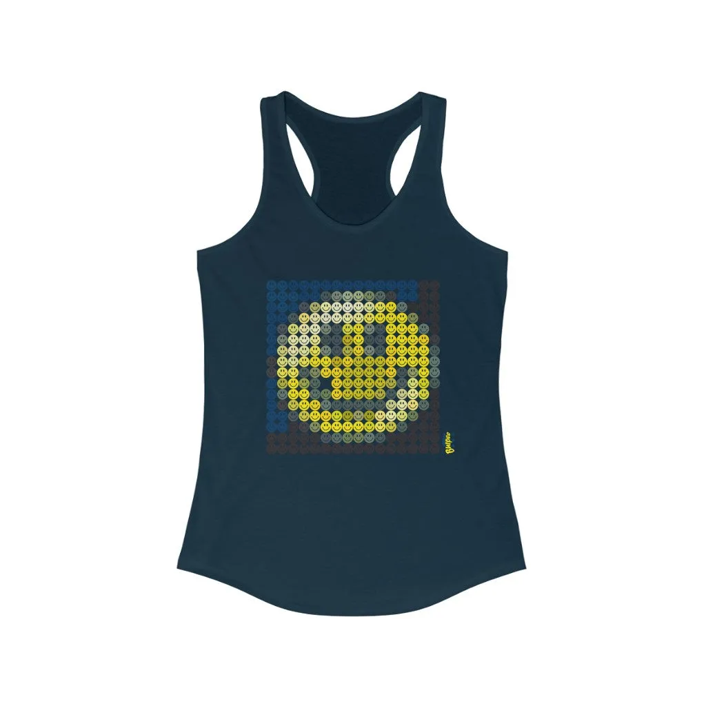 Happiness From a Distance - Womens Racerback Tank Tops