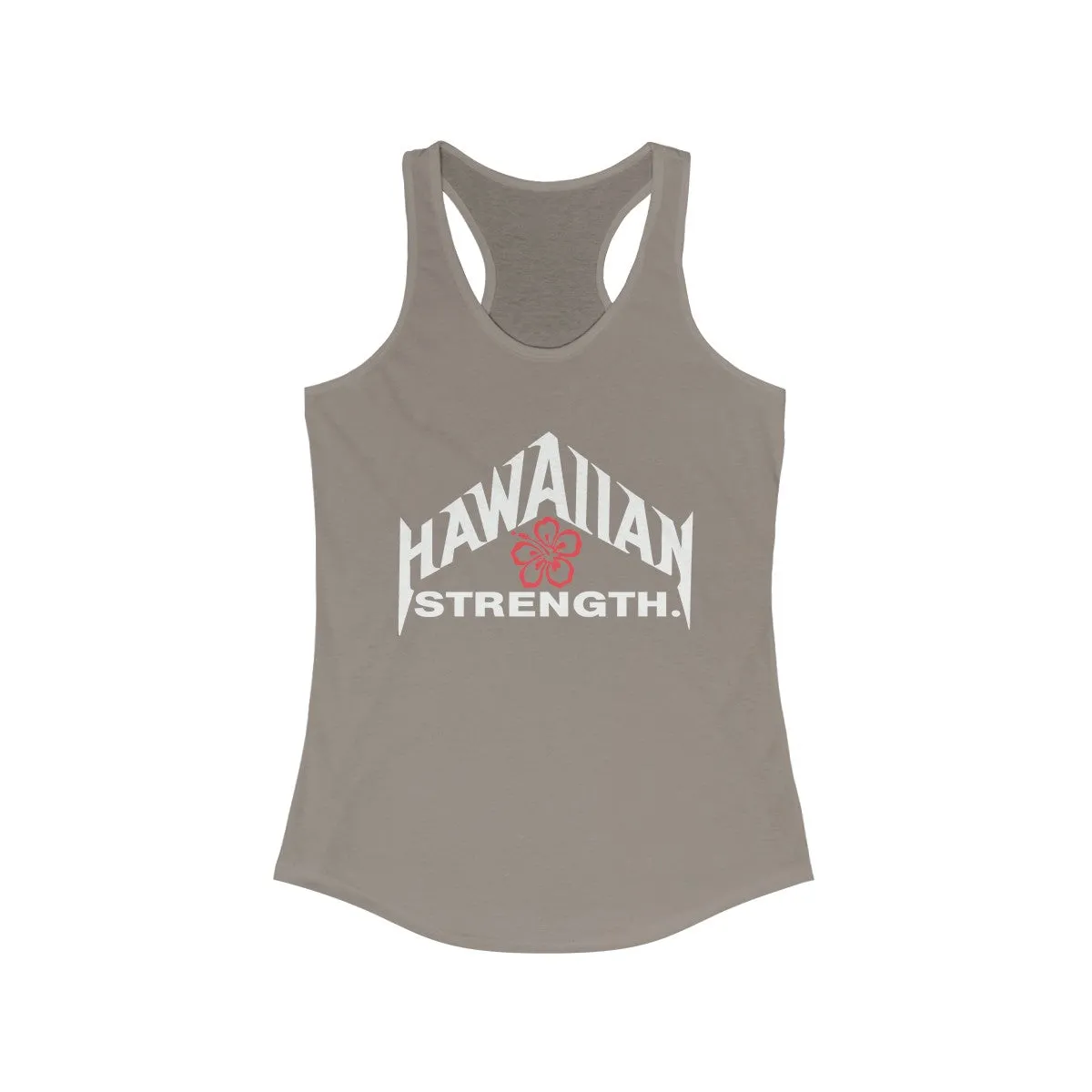 Hawaiian Floral Strength Racerback Tank