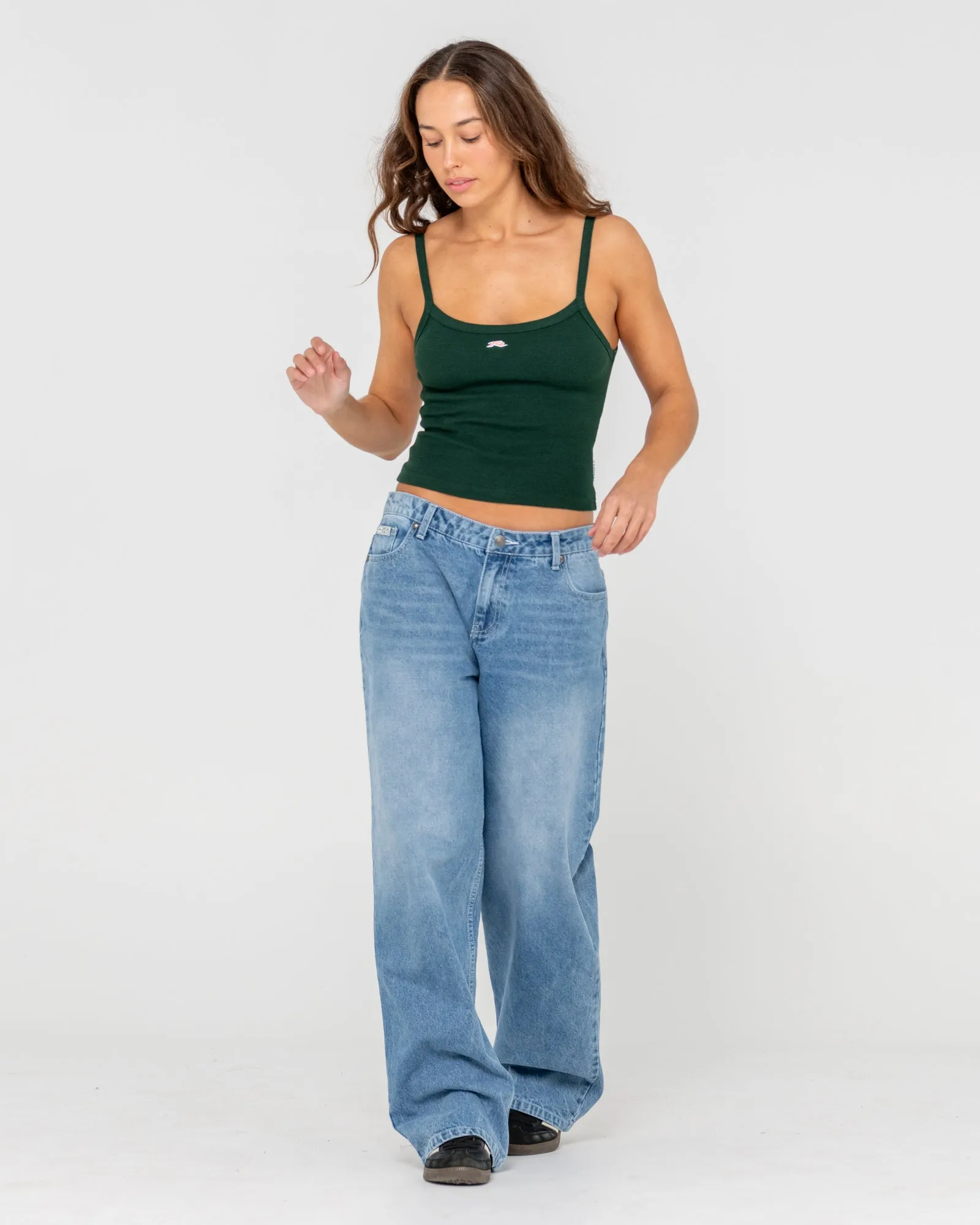 Heritage Ribbed Crop Tank Top