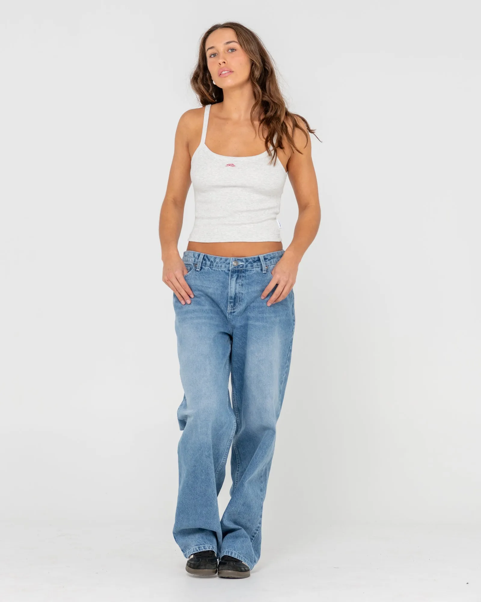 Heritage Ribbed Crop Tank Top