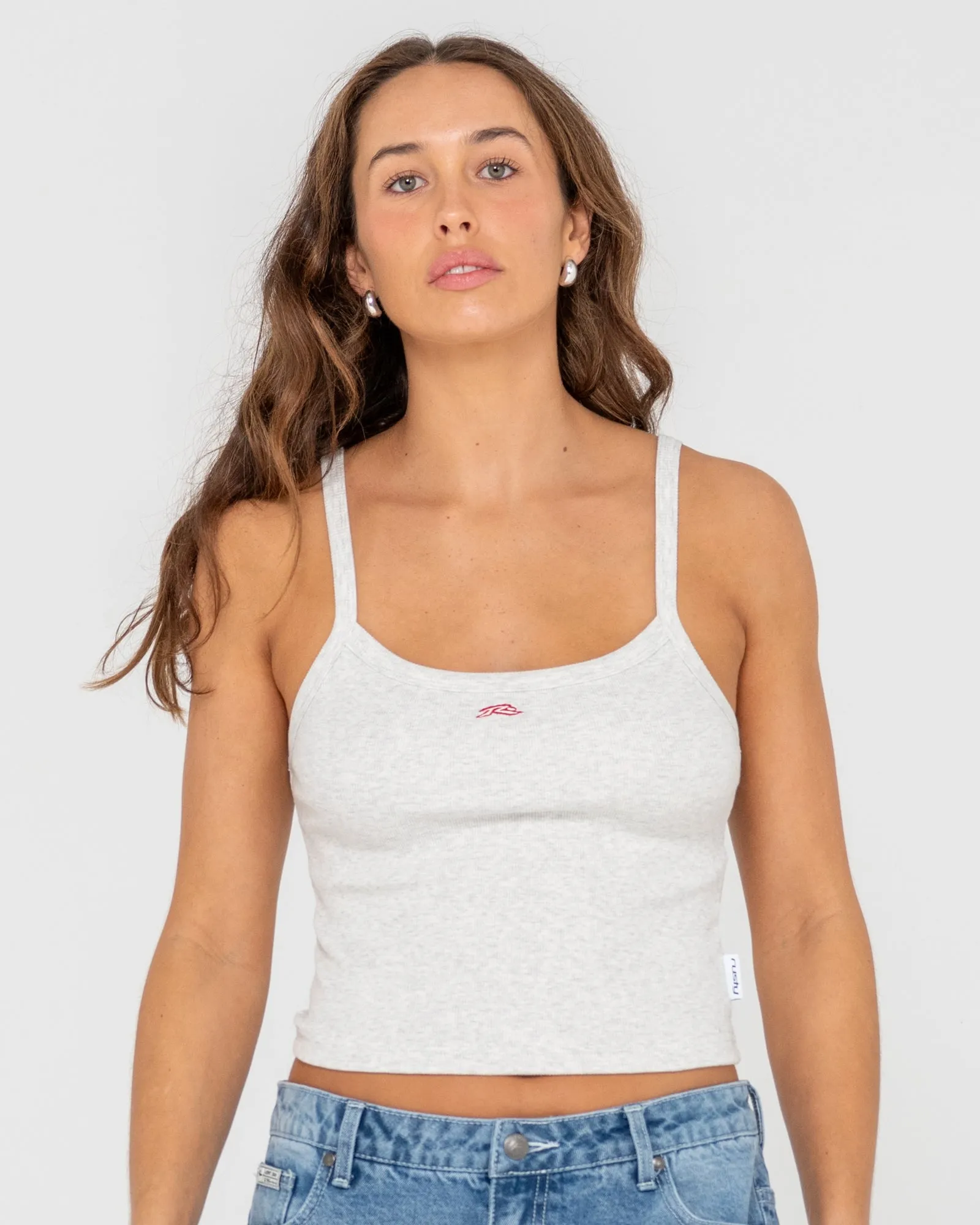 Heritage Ribbed Crop Tank Top