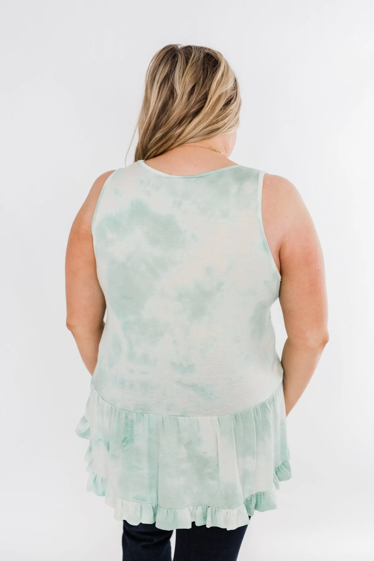 Highlight Of Your Life Babydoll Tank Top- Mint